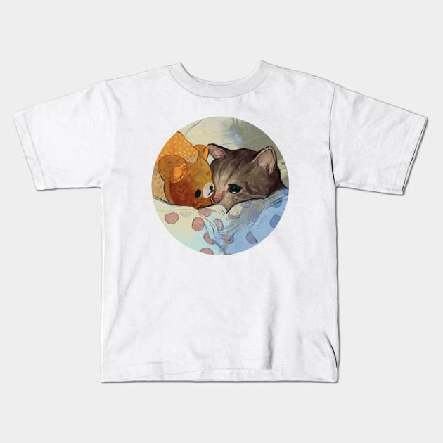 Sad Boi Hours Kids T-Shirt by Catwheezie